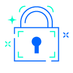 lock for privacy and security icon